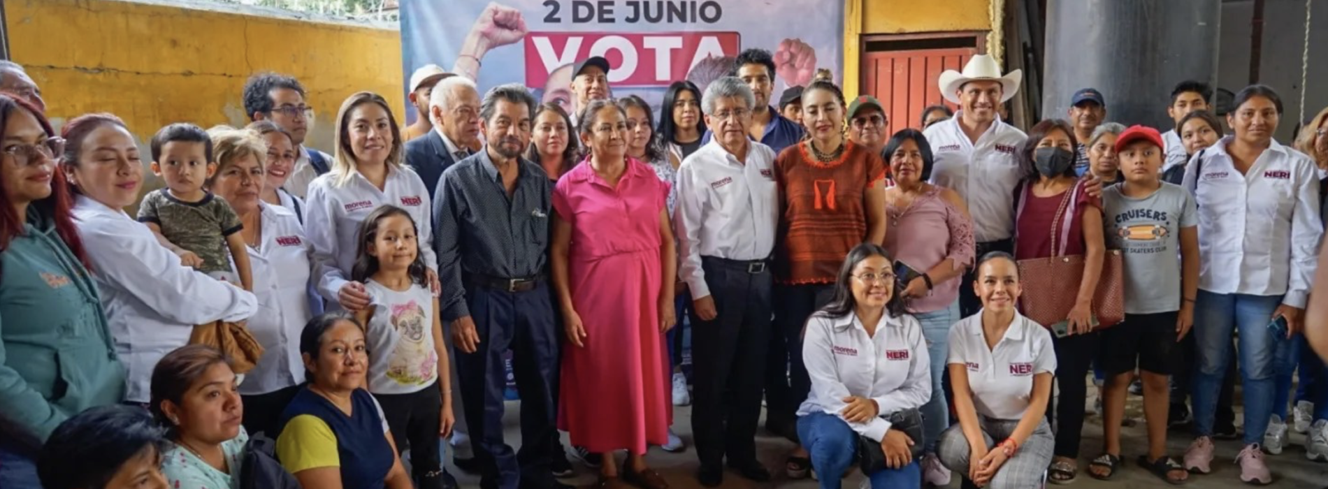 Francisco Martínez Neri continúa recorriendo las colonias del municipio de Oaxaca.